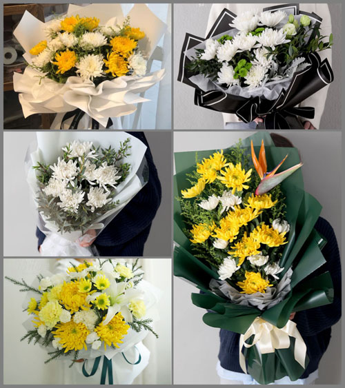 广东梅州市梅江区城北镇群益村白事花束代送